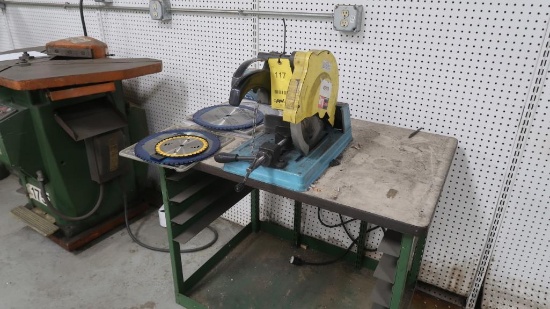 Jepson 12 in. Chop Saw Model 9312S, (6) Blades, Cart, LOCATION: MAINTENANCE