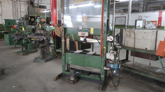 Owatonna 75 Ton Hydraulic Press, 1-1/8 HP Power Pack, Manual Height Adjustm