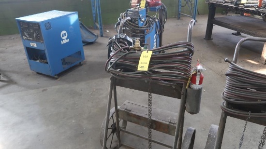 Torch Cart, with Gauges, Torch, Hose, Fire Extinguisher, LOCATION: OUTSIDE
