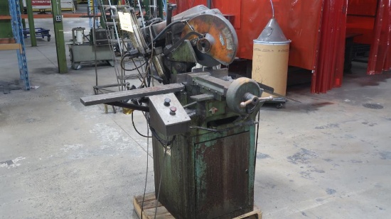 Super Brown 12 in. Cold Saw Model 350, Pneumatic Clamp, Swivel Base, LOCATI