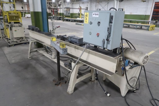 Custom Horizontal Hydraulic Press, 5 HP Pump (#1041), LOCATION: BAY 3
