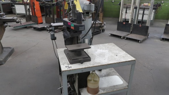 LOT: VariMatic 10 in. Precision Drill Press, with Table, LOCATION: TOOL ROO