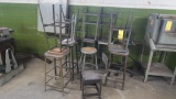 LOT: Cubby Hole Lockers, (14) Assorted Stools, Assorted Pipe Stands, LOCATI