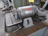 LOT: 6 in. Double End Tool Grinder, with (2) Cabinets (#1749), LOCATION: TO