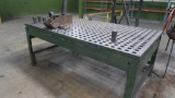LOT: Acorn 60 in. x 96 in. Platen Table, Assorted Tools, Heavy Duty Stand,