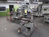 Bridgeport 1 HP Vertical Mill, S/N 65186, 9 in. x 42 in. Work Table (#122),