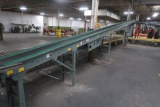 LOT: (1) Hytrol 10 in. x 65 ft. Power Roller Conveyor, (1) 10 in. 90 Degree