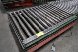 LOT: Presto 6000 lb. Scissor Lift, 48 in. x 60 in. Mounted Roller Conveyor,