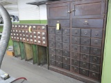 LOT: (2) Antique Wood Cabinets, LOCATION: TOOL ROOM