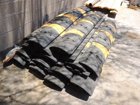 LOT: (25) Speed Bumps 12 in. x 72 in. w/Reflectors, (7) Speed Bumps 10 in. x 106 in., LOCATION: 2435