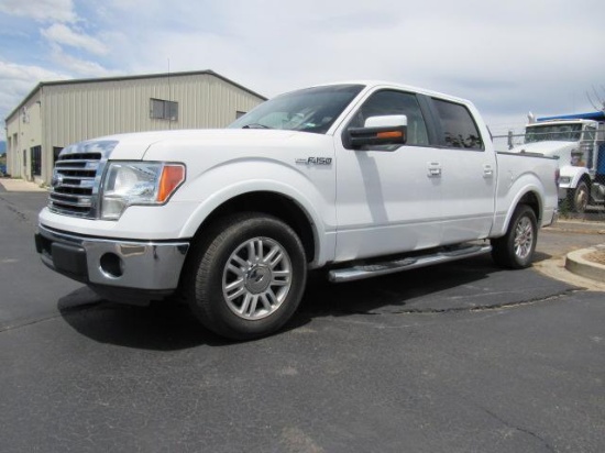 2014 Ford F150 Lariat Truck, VIN # 1FTFW1CFXEKD15172, 2-WD, Crew Cab, Leath