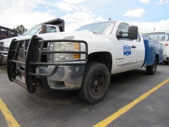 2009 Chevrolet 2500 HD Service Truck, VIN # 1GCHK59K19E108920, 4 x 4, Ext.