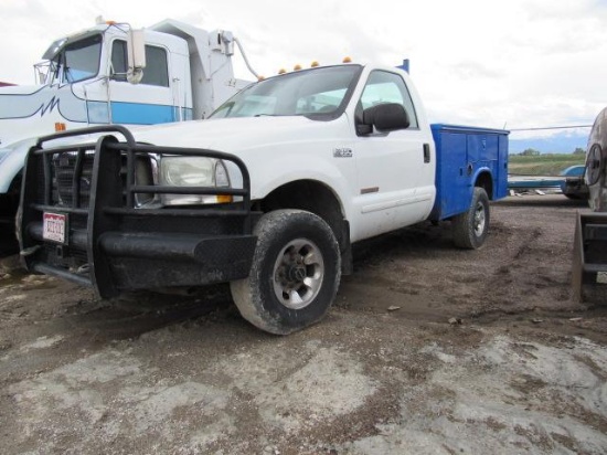 2003 Ford F350 Superduty Service Truck, VIN # 1FTSF31P93EB78758, 4 x 4, Pow
