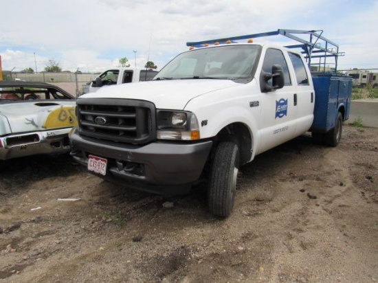 2003 Ford F350 Superduty Service Truck, VIN # 1FTWW33S33EDG0099, Crew Cab,