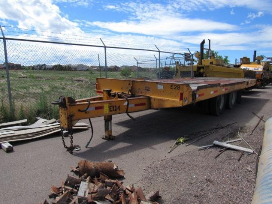 1982 24 ft. Tilt Deck Equipment Trailer, VIN # 1TKC02421CM032739, 24 ft. x