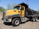 2013 Caterpillar CT660S SBA 6x4, T/A Dump Truck, VIN # 1HTJGTKT7DJ308259, 18 CU Yd, Roll Rite