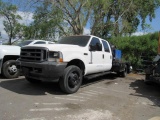 2004 Ford F550 11 ft. Flatbed Superduty 4 x 4, VIN # 1FDAW57PX4EB03420, Cre