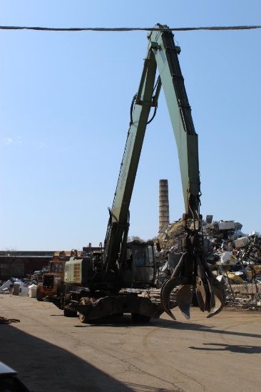 2013 Sennebogen Elevating Cab Solid Tire Material Handler Model 830e, S/N 830.0.2081, 12,600