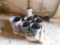 LOT: (9) Metal Bins and Buckets