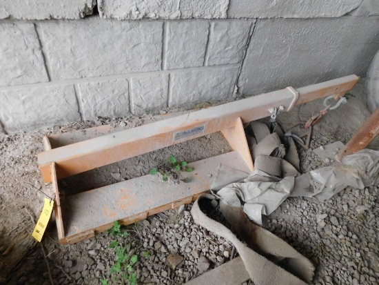 Abaco Forklift...Extension Boom, with Straps (located outside Bay #2)