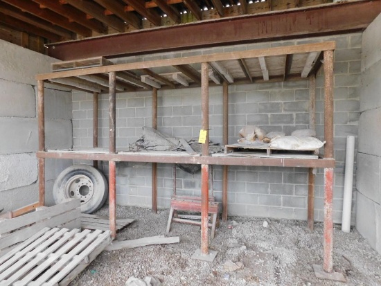 8 ft. High x 14 ft. Wide x 5 ft. Deep Heavy Duty Steel Racking (located behind Bay #2)