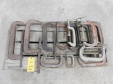 LOT: Assorted Heavy Duty C-Clamps