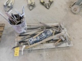 LOT: Assorted Hand Tools including Hammers, Cutters, Sealer, Pipe Wrench, etc. on (1) Pallet