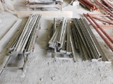 LOT: Pallet Rack Parts including (2) 12 ft. Uprights, (2) 6 ft. Uprights, (6) 8 ft. Cross Bars, (7)