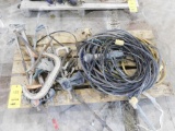 LOT: Assorted Clamps, Extension Cords, Light on (1) Pallet (located Bay #1)