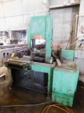 Marvel Vertical Band Saw (1987), 45 Degree Tilt, 5000 lb. Capacity, 33 in. x 30 in. Work Table with