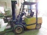 Yale 6000 lb. Gas Forklift Model G1R__OTFNUAE087, S/N N852948, Cushion Tires, Overhead Guard,