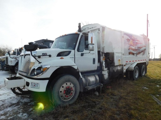 2011 International T.A. Automated Side Loader Garbage Truck Model Work Star 7400, VIN