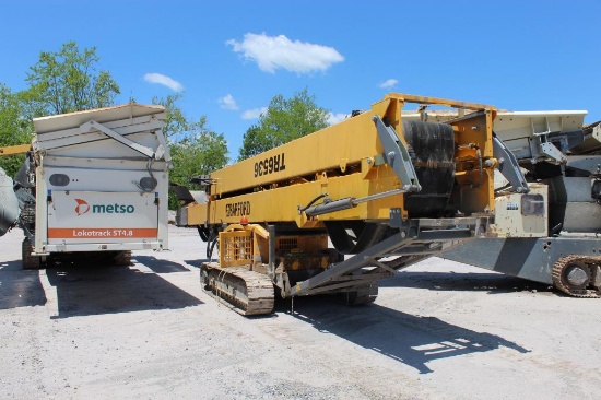 2018 Barford TR6536 Tracked Conveyor 80 ft. x 36 in., Remote Control Movement, Centralized Greasing,
