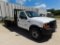 2001 Ford F550 Dually Flat Bed Pickup, VIN 1FDAF56F71EA58750, 16' x 8' Bed, Power Stroke Diesel