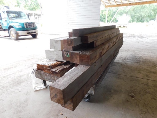 LOT: (27) Assorted Cedar Posts & 2 x 8