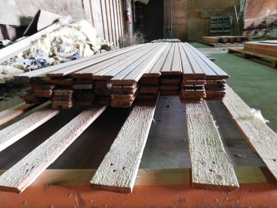 LOT: Assorted 3-1/4" Tongue & Groove Clear Pine Bead Board