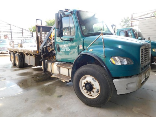 2005 Freightliner M2MD106 Knuckle Boom Truck, Tandem Axle, 101" x 20' Bed, VIN 1FVHCYDJ35HV44761,