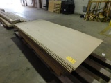 LOT: Assorted 4' x 9' and 4' x 8' Vertical Particle Board Siding