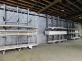 LOT: (13) Sections Single Sided Cantilever Racks, 15' H x 4' W, 3-Tier (DELAYED REMOVAL, CALL SITE
