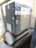 Ingersoll Rand Horizontal Tank Mounted Rotary Compressor RII Total Air System, 15 HP, S/N CBV483784