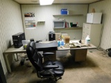 LOT: Contents of Offices: Desks, Chairs, File Cabinets, Monitors (NO TOWERS OR PRINTERS)