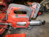 LOT: Milwaukee Cordless Grease Gun, Mixer Drill, Soldering Gun & Threading Kit