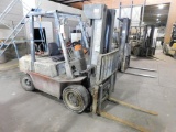 Nissan Optima 60 LP Forklift, 6000 lb. Lift Cap., Triple Mast Side Shift, S/N 0820441, 20,318 Hours