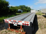 1999 Utility Flat Bed Trailer, Tandem Axle, Front Bulkhead, VIN 1UYFS2484XA100415, Aluminum w/Wood