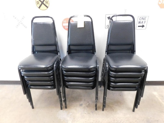 LOT: (15) Stackable Chairs w/Foam Cushioning