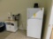 LOT: Frigidaire Refrigerator, Sharp Carousel Microwave, Cuisinart Coffee Maker, Mr. Coffee Coffee