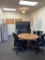 LOT: Contents of Front Office: Desk, Table, (4) Office Chairs, Lateral File Cabinet