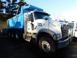 2017 Mack GU713 Granite Dump Truck, Mack MP7 Engine, Mack Maxitorque ES T310 Ten Speed Transmission,