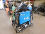 Miller Electric Millermatic 211 MIG Welder, Welding Mask, Electrodes, Cart Mounted