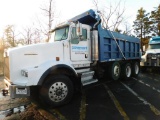 2004 Kenworth...T800 Dump Truck, Cat C12 Engine, Eaton Fuller 8 Speed Transmission, PTO, Tri Axle,